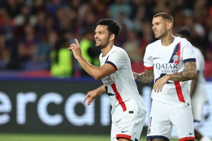 In the Champions League, PSG surprises Barcelona with a late goal from Goncalo Ramos.